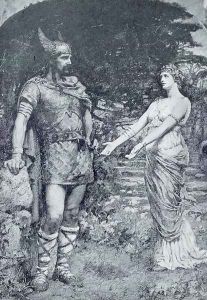 Lancelot and Elaine by Henrietta Rae
