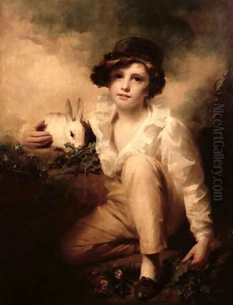 Boy and Rabbit - view 1