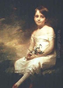 Little Girl with Flowers or Innocence, Portrait of Nancy Graham by Sir Henry Raeburn