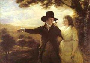 Portrait Of Sir John And Lady Clerk Of Penicuik 1792 by Sir Henry Raeburn