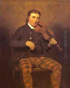 Portrait Of Neil Gow 1793 by Sir Henry Raeburn