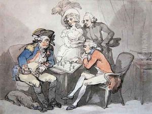 Checkmate, c.1790 by Thomas Rowlandson