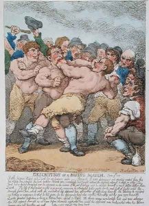 Description of a Boxing Match, 1812 by Thomas Rowlandson