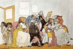 The Transplanting of Teeth, cartoon by Thomas Rowlandson