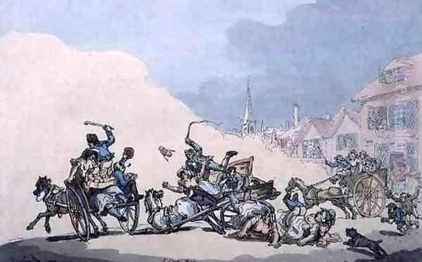A Cart Race, pub. by William Holland, 1789 - view 1