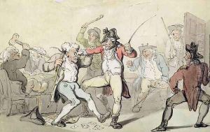 Cheating at Cards by Thomas Rowlandson
