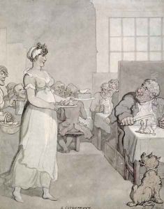 A Catchpenny, or A Penny Slap Bang Shop by Thomas Rowlandson