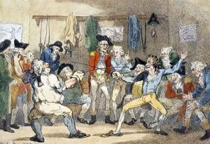A Fencing Match, 1788 by Thomas Rowlandson