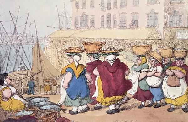 Billingsgate Fish Market, pub. by Thomas Tegg, 1796 - view 1