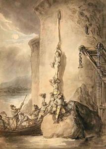 A Military Escapade, c.1794 by Thomas Rowlandson