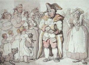 A Cry for a Cat by Thomas Rowlandson