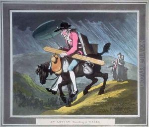 An Artist Travelling in Wales by Thomas Rowlandson