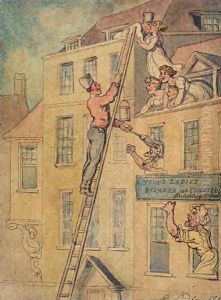 Young Ladies Finishing School by Thomas Rowlandson