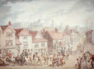 Windsor Castle from Eton Town, 1800
