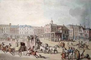 The Market Place, Kingston-upon-Thames, 1812 by Thomas Rowlandson