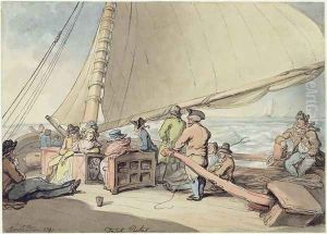 A Dutch Packet in a Rising Breeze, 1791 by Thomas Rowlandson