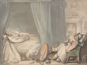 The Drunken Nurse by Thomas Rowlandson