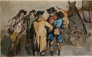 A Group of Figures by Thomas Rowlandson