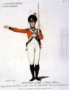 Candlewick Ward Association, plate 73 from Loyal Volunteers of London and Environs, 1799 by Thomas Rowlandson