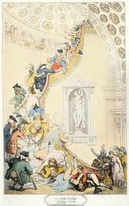 Exhibition Stare Case, c.1800 by Thomas Rowlandson