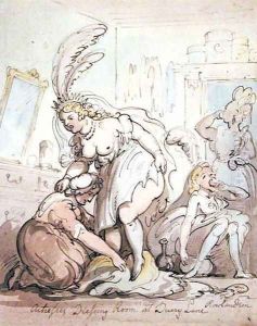 Actresses Dressing Room at Drury Lane by Thomas Rowlandson