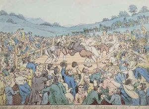 The Last Milling Match between Cribb and Molineaux, September 28th 1811 by Thomas Rowlandson