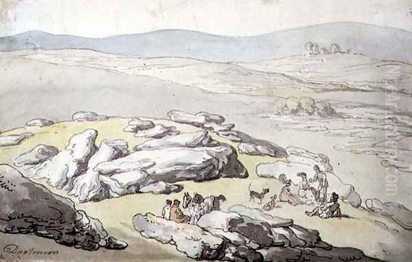 A Picnic on Dartmoor - view 1
