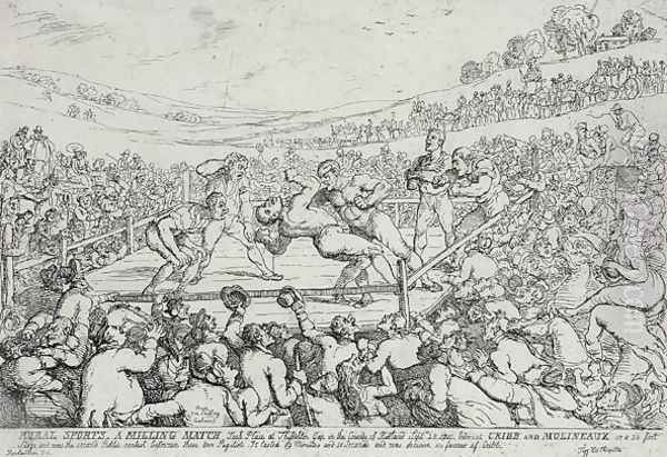 Rural Sports - A Milling Match, 28th September, 1811 - view 1