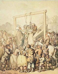 An Execution, 1803 by Thomas Rowlandson