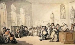 The Pump Room, from Scenes at Bath, c.1795 by Thomas Rowlandson