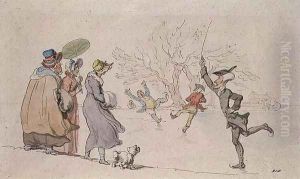 Dr. Syntax Skating, 1812-1821 by Thomas Rowlandson