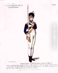 Bread Street Ward Volunteer, plate 60 from Loyal Volunteers of London and Environs, published 1798 by Thomas Rowlandson