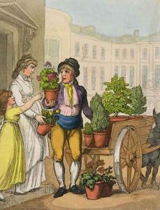 Cries of London The Garden Pot Seller, 1799 by Thomas Rowlandson