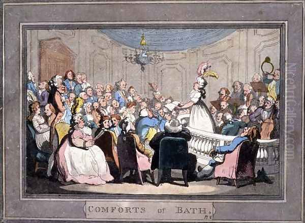 A Private Concert, plate 2 from Comforts of Bath, 1798 - view 1