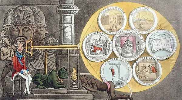 Hindoo Incantations, A View in Elephanta, from The Grand Master, or Adventures of Qui Hi? in Hindostan. A Hudibras Poem in Eight Cantos by Quiz, by William Combe 1741-1823 published by Thomas Tegg, London, 1815 - view 1