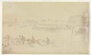 A Race of the Knavesmire at York by Thomas Rowlandson