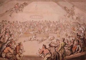 The Dog Fight 2 by Thomas Rowlandson