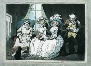 A Visit to the Aunt, aquatinted by Francis Jukes 1747-1812, pub. by E. Jackson, 1786 by Thomas Rowlandson