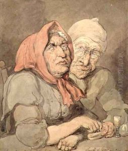 Snuff and Gin by Thomas Rowlandson