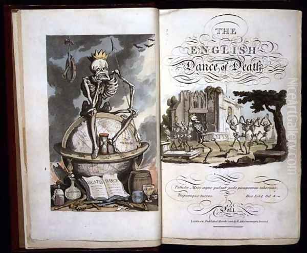 Title page from The English Dance of Death, pub. by R. Ackermann, 1816 - view 1
