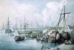 The Disembarkation of the Royalists of Toulon at Southampton in 1794