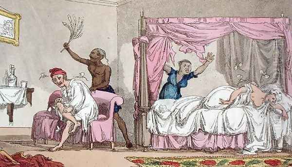 Miseries in India, from The Grand Master, or Adventures of Qui Hi in Hindostan. A Hudibras Poem in Eight Cantos by Quiz, by William Combe 1741-1823 published by Thomas Tegg, London, 1815 - view 1