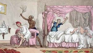 Miseries in India, from The Grand Master, or Adventures of Qui Hi in Hindostan. A Hudibras Poem in Eight Cantos by Quiz, by William Combe 1741-1823 published by Thomas Tegg, London, 1815 by Thomas Rowlandson