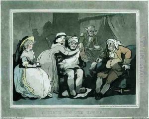 A Visit to the Uncle, aquatinted by Francis Jukes 1747-1812, pub. by E. Jackson, 1786 by Thomas Rowlandson