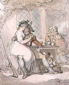 The Soldiers Departure by Thomas Rowlandson