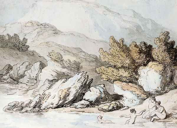 Nymphs Bathing - view 1
