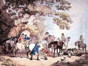 Going out in the Morning, 1787 by Thomas Rowlandson