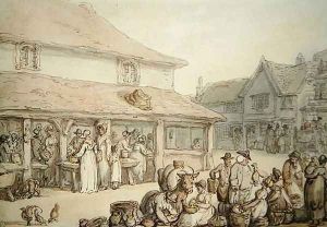 Market Place by Thomas Rowlandson