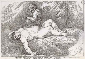 The Covent Garden Night Mare, pub. by W. Humphrey, 1784 by Thomas Rowlandson