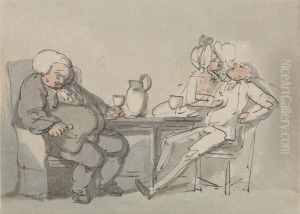 The Doctor Overcame by Thomas Rowlandson